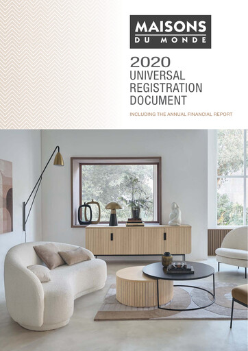 Miniature Maisons du Monde Document d'enregistrement universel 2020