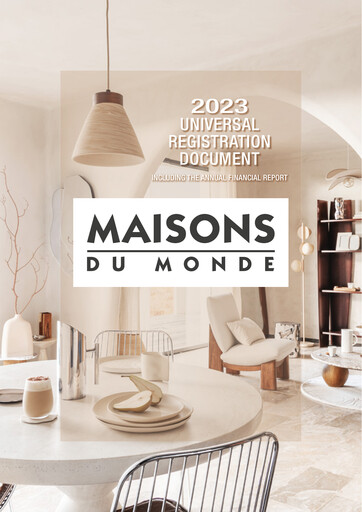 Miniature Maisons du Monde Document d'enregistrement universel 2023