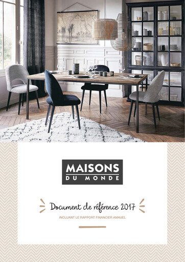 Miniature Maisons du Monde Document d'enregistrement universel 2017
