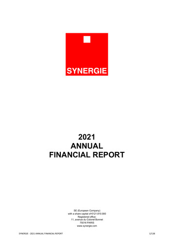 Thumbnail Synergie SE Financial Report 2021