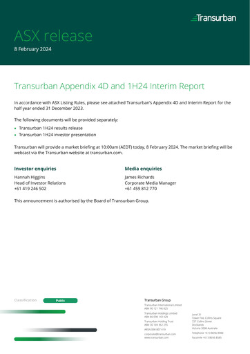 Thumbnail Transurban Half-year Report 2024-h1