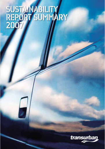 Thumbnail Transurban Sustainability Report 2007