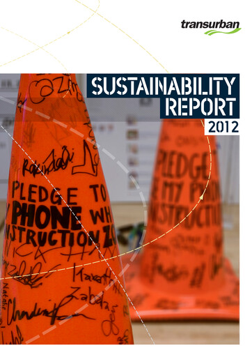 Thumbnail Transurban Sustainability Report 2012