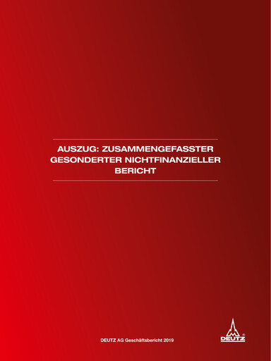 Miniature DEUTZ Rapport ESG 2019