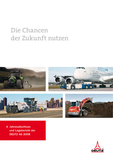 Miniature DEUTZ Bilan financier 2008