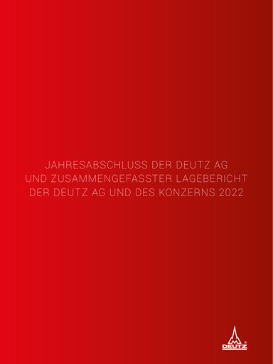 Miniature DEUTZ Bilan financier 2022