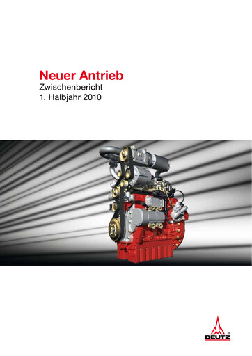 Miniature DEUTZ Rapport semestriel 2010-h1