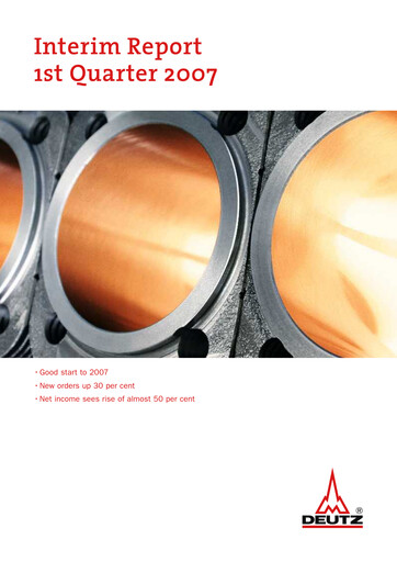Miniature DEUTZ Rapport trimestriel 2007-q1