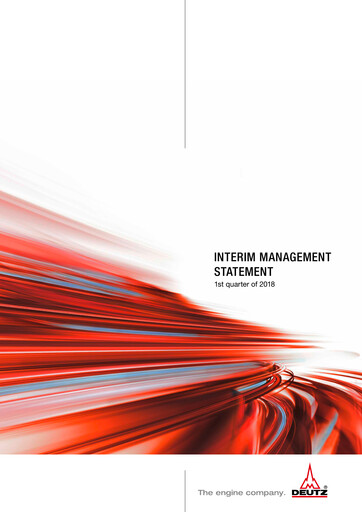Miniature DEUTZ Rapport trimestriel 2018-q1
