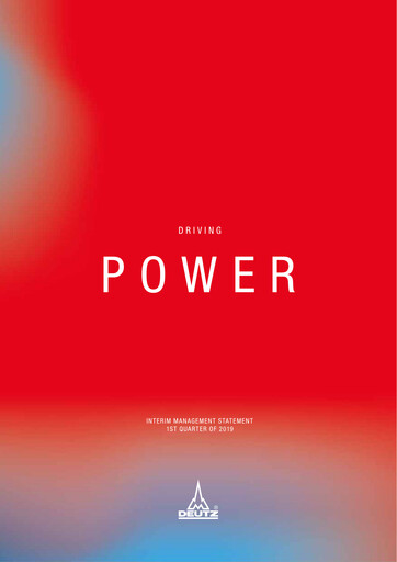 Miniature DEUTZ Rapport trimestriel 2019-q1