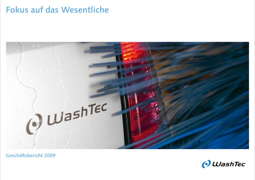 Thumbnail WashTec AG Annual Report 2009