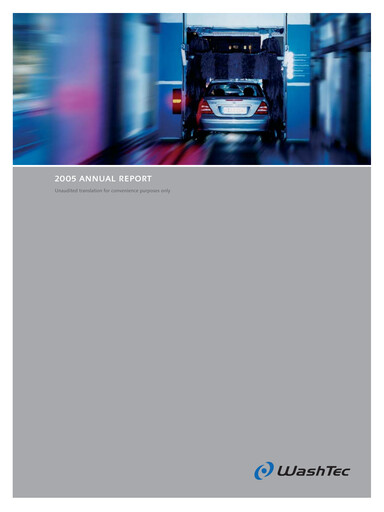 Thumbnail WashTec AG Annual Report 2005