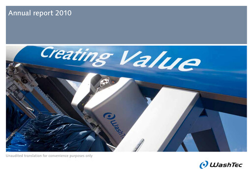 Thumbnail WashTec AG Annual Report 2010