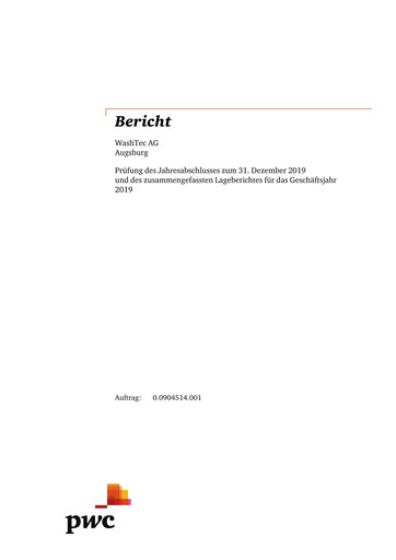 Thumbnail WashTec AG Financial Statement 2019