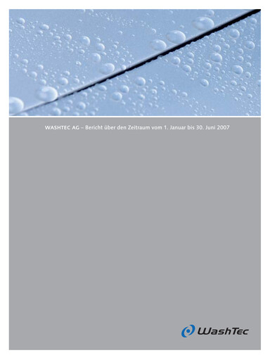 Miniature WashTec AG Rapport semestriel 2007-h1