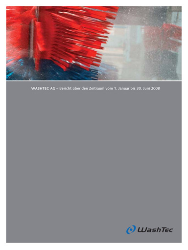 Miniature WashTec AG Rapport semestriel 2008-h1