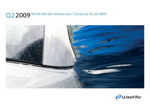 Miniature WashTec AG Rapport semestriel 2009-h1