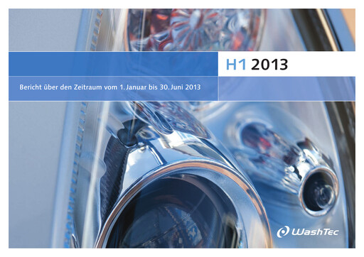 Miniature WashTec AG Rapport semestriel 2013-h1