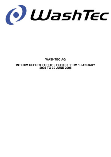 Thumbnail WashTec AG Half-year Report 2005-h1