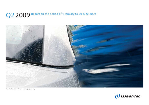 Thumbnail WashTec AG Half-year Report 2009-h1
