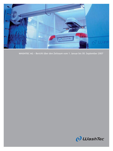 Thumbnail WashTec AG Quarterly Report 2007-q3