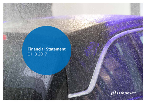 Thumbnail WashTec AG Quarterly Report 2017-q3