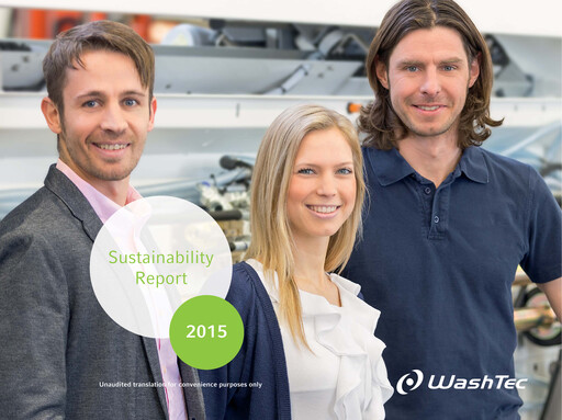 Thumbnail WashTec AG Sustainability Report 2015