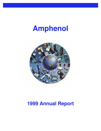 Thumbnail Amphenol Annual Report 1999