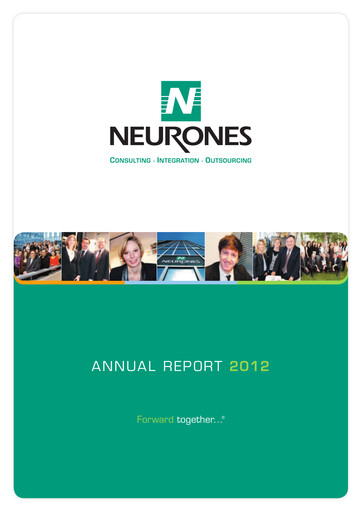 Thumbnail Neurones Annual Report 2012