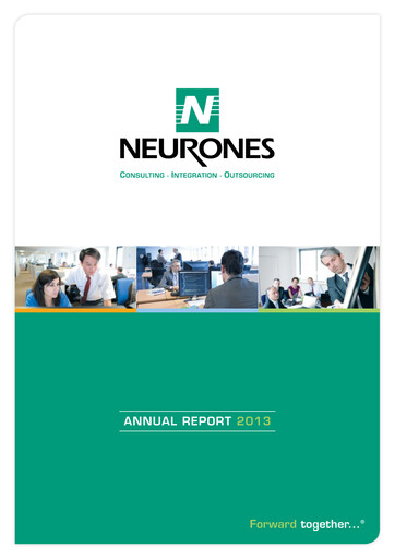 Thumbnail Neurones Annual Report 2013