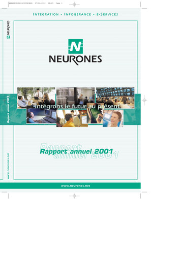 Miniature Neurones Rapport annuel 2001