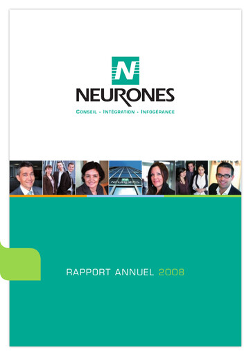 Miniature Neurones Rapport annuel 2008