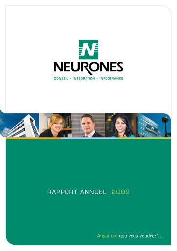 Miniature Neurones Rapport annuel 2009