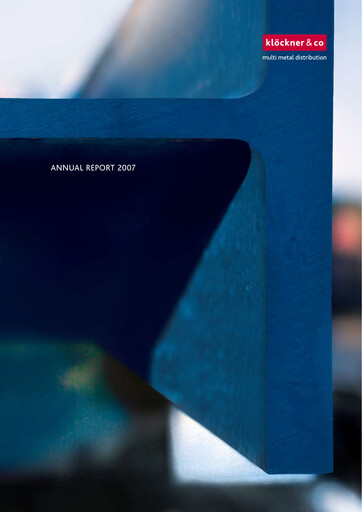 Thumbnail Klöckner & Co Annual Report 2007