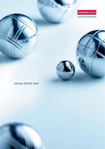 Thumbnail Klöckner & Co Annual Report 2008