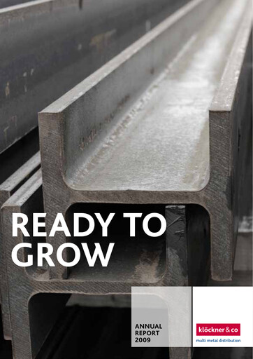 Thumbnail Klöckner & Co Annual Report 2009
