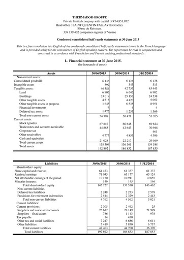 Thumbnail Thermador Groupe Half-year Report 2015-h1