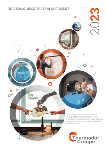 Thumbnail Thermador Groupe Universal Registration Document 2023