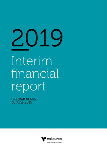 Miniature Vallourec Rapport semestriel 2019-h1