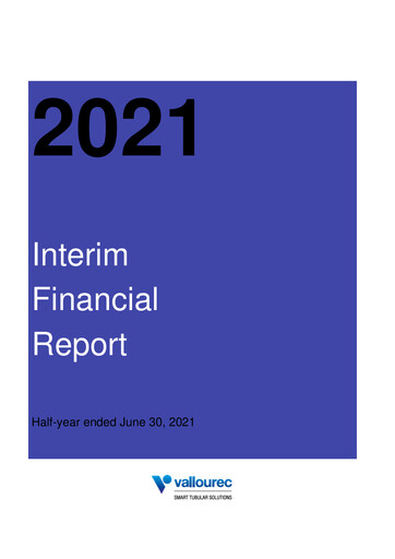 Miniature Vallourec Rapport semestriel 2021-h1