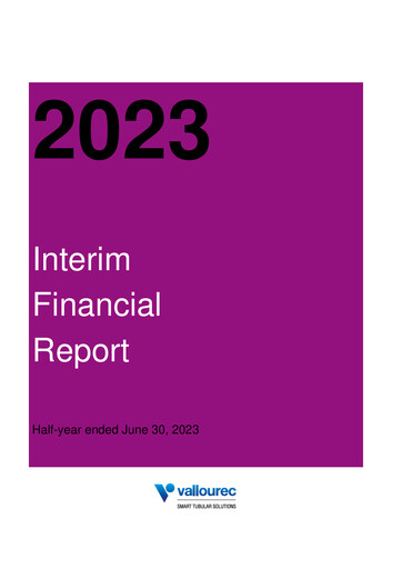 Miniature Vallourec Rapport semestriel 2023-h1