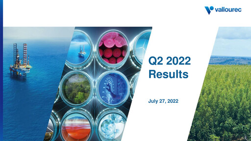 Miniature Vallourec Rapport trimestriel 2022-q2