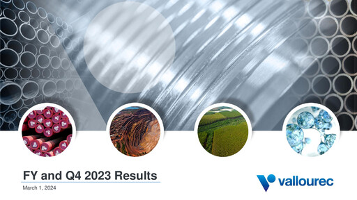 Miniature Vallourec Rapport trimestriel 2023-q4