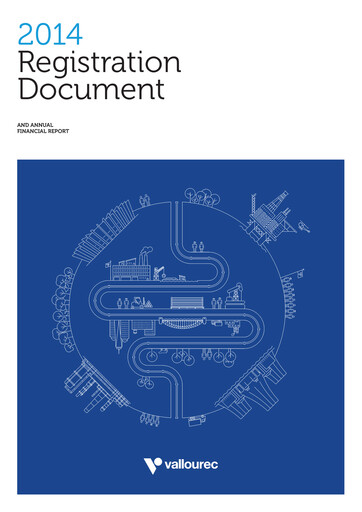 Thumbnail Vallourec Universal Registration Document 2014