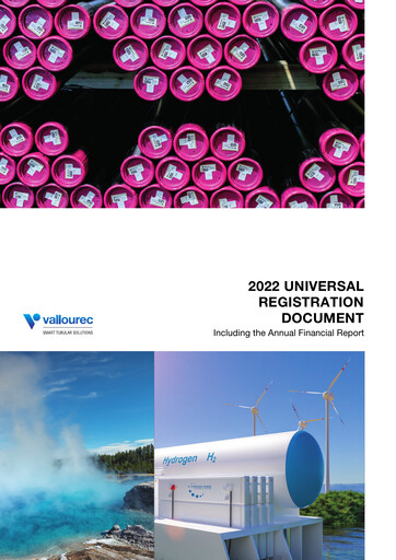 Thumbnail Vallourec Universal Registration Document 2022