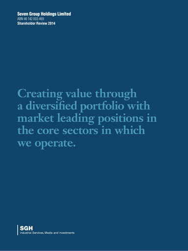 Thumbnail Seven Group Holdings
 (SGH) Annual Report 2014