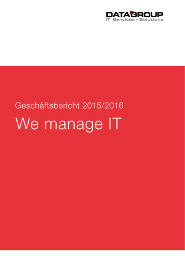 Thumbnail DATAGROUP SE Annual Report 2015-2016