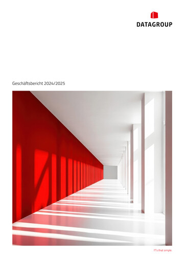 Thumbnail DATAGROUP SE Annual Report 2024-2025