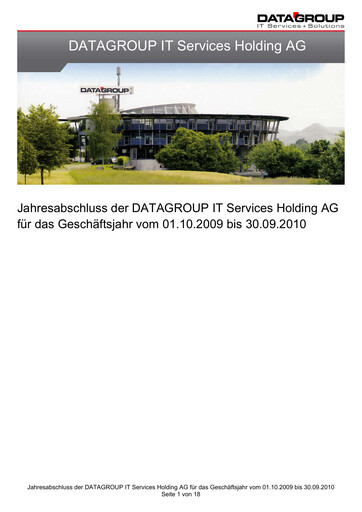 Thumbnail DATAGROUP SE Financial Statement 2009-2010