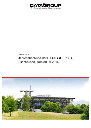 Thumbnail DATAGROUP SE Financial Statement 2013-2014